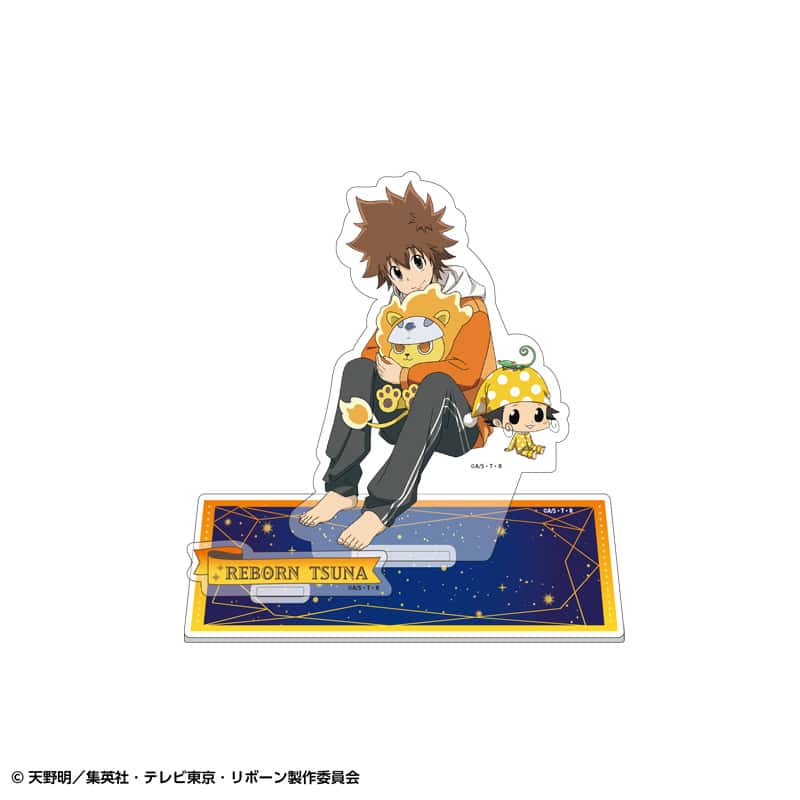 【事前通販】家庭教師ヒットマンREBORN! BIGアクリルスタンド 休日ver. リボーン&沢田綱吉