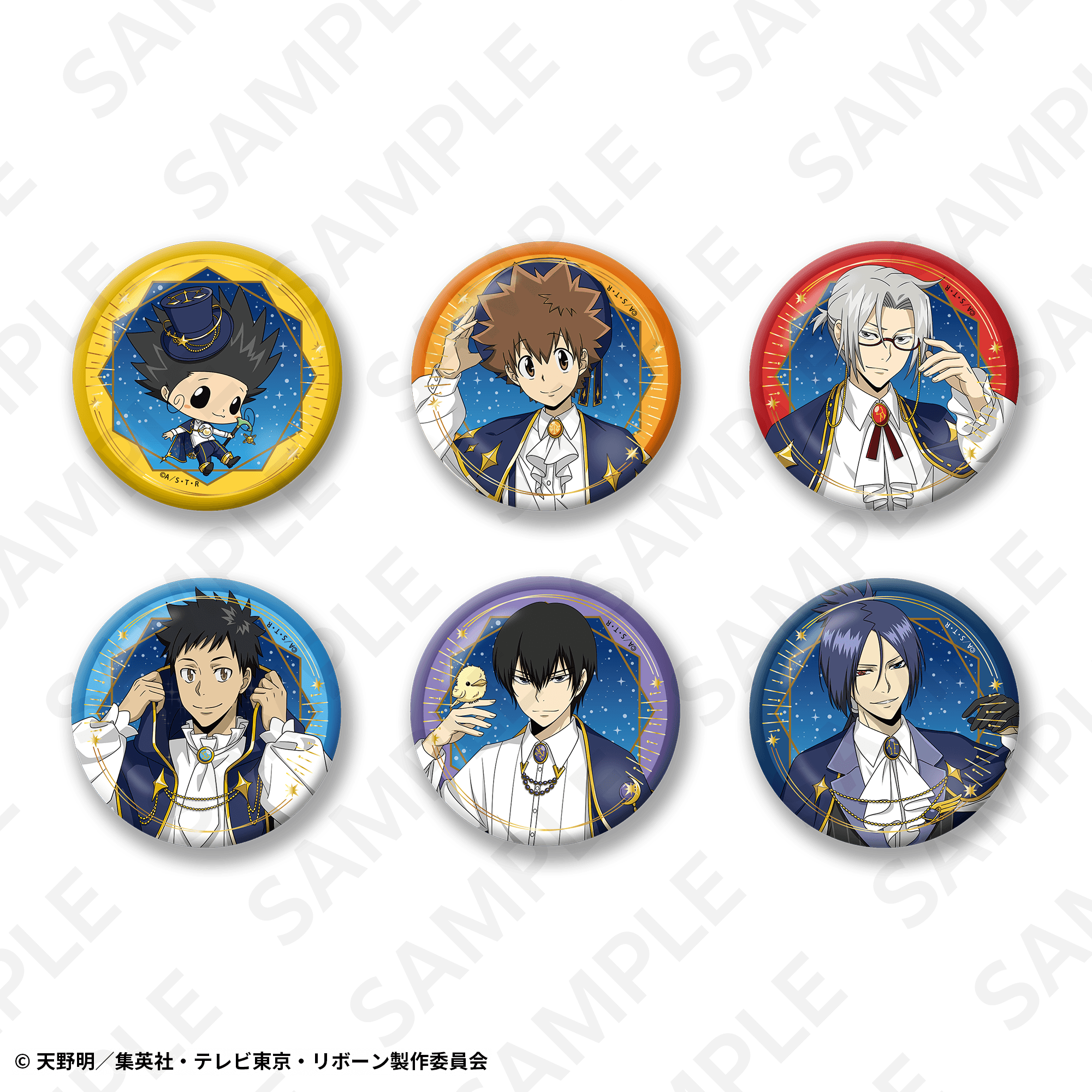 トレーディング箔押し缶バッジセット　星座Ｖｅｒ．