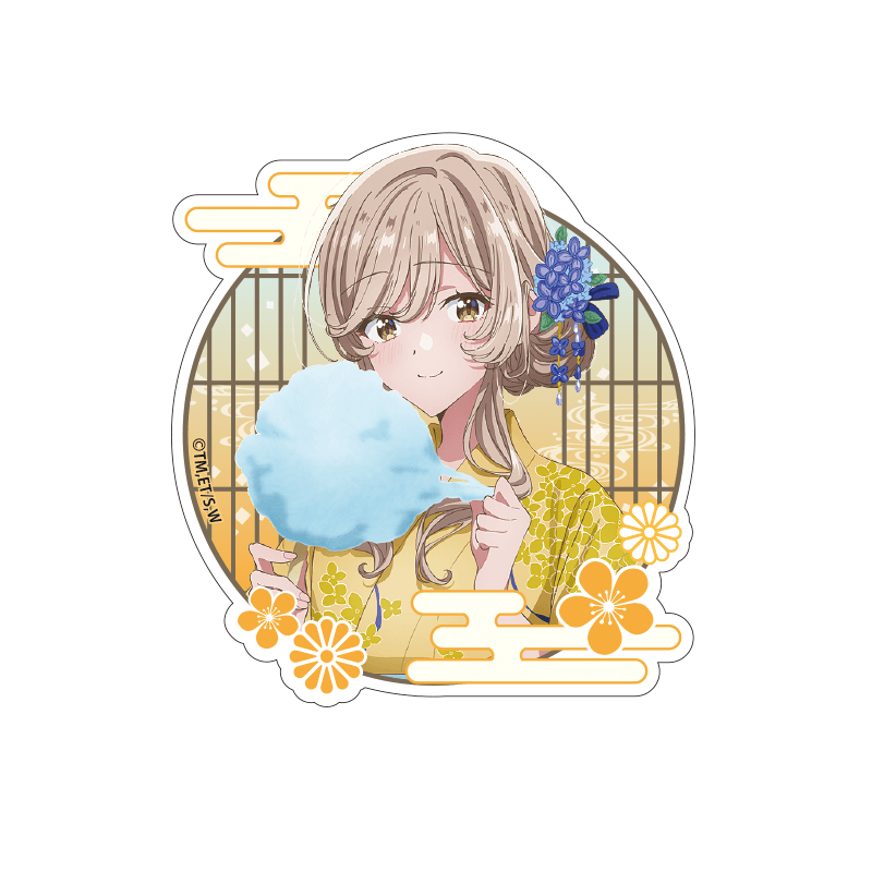 ダイカットステッカー 瀬名 紫陽花 浴衣Ver.