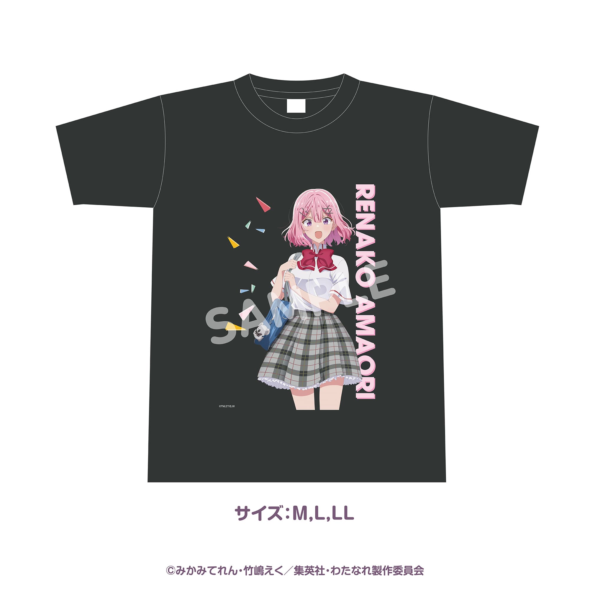 キャラTシャツ わたなれ展Ver. 甘織れな子 L