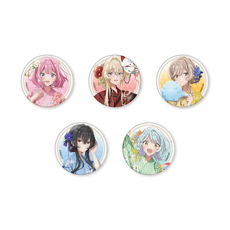 トレーディング缶バッジセット 浴衣Ver.