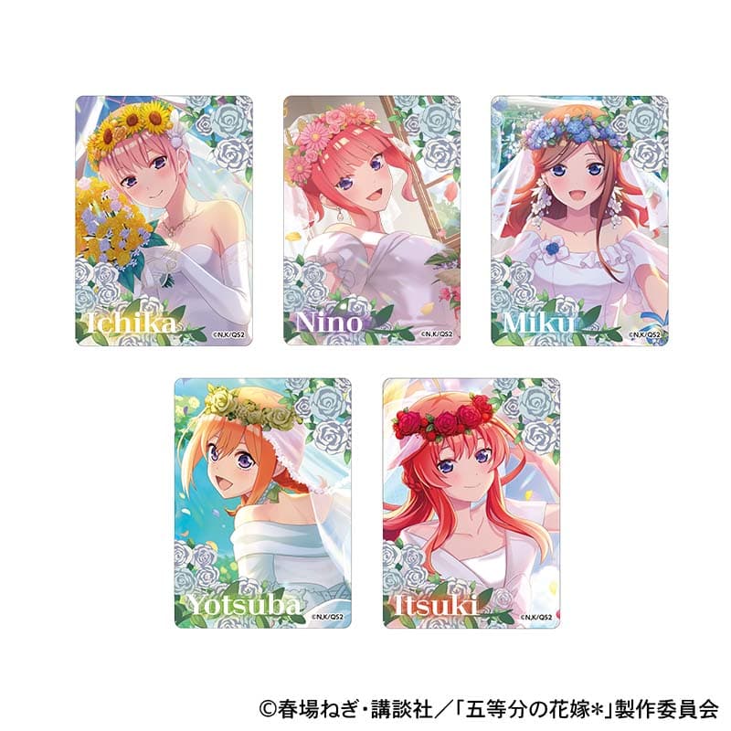 ウェディングドレス トレーディングクリアカードセット（5枚入り）