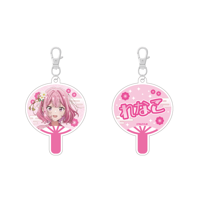 アクリルミニうちわキーホルダー 甘織 れな子 浴衣Ver.