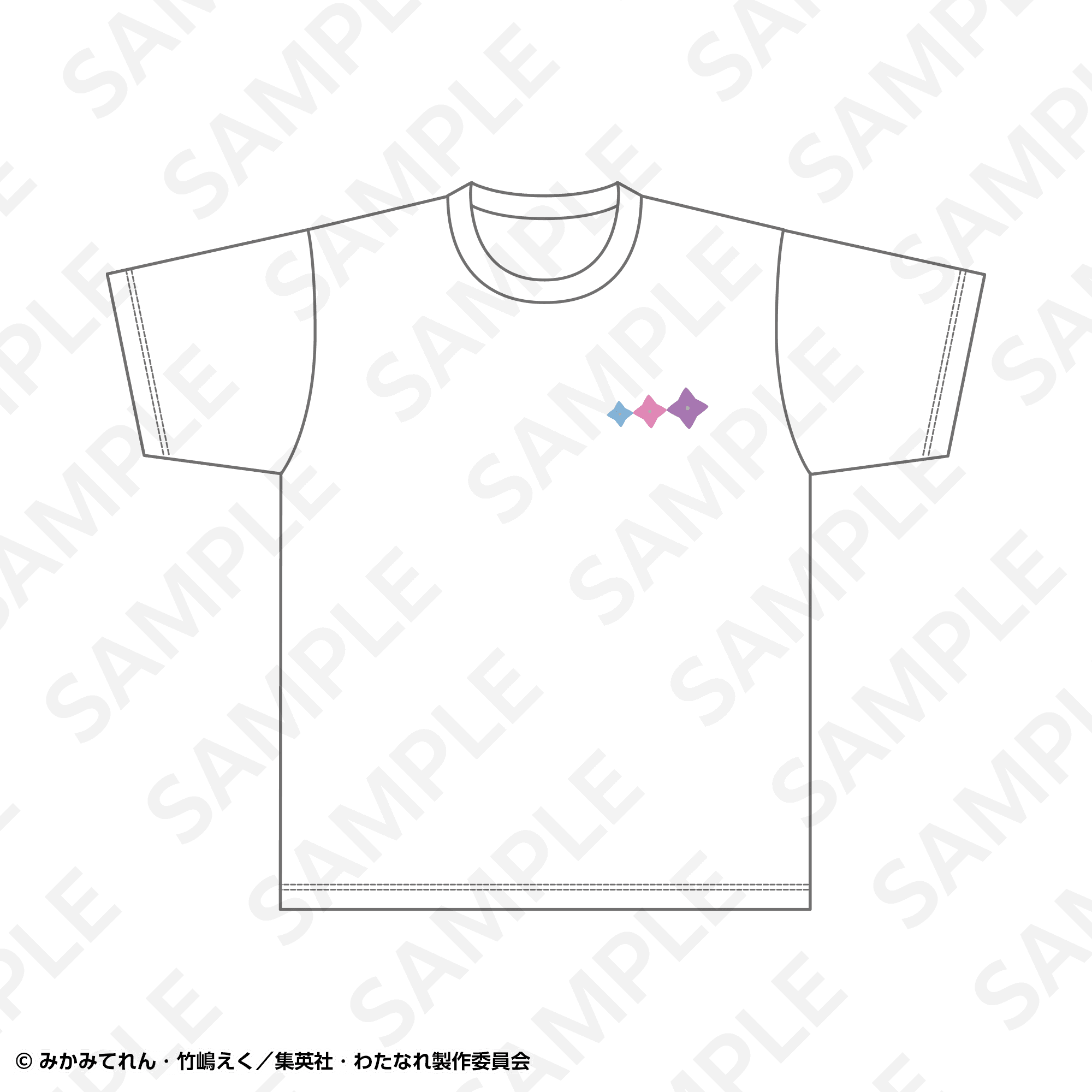 刺繍Tシャツ 紫陽花ヘアピンver. XL